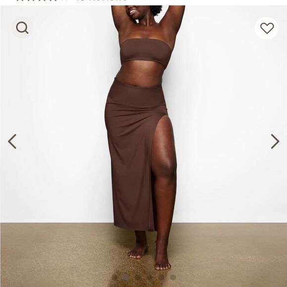 NWT SKIMS SHAPING SWIM LONG SKIRT 3X - Picture 2 of 6